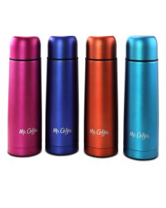 Mr. Coffee Luster Javelin 4 Piece 16 Ounce Stainless Steel Thermal Travel Bottle Set in Assorted Colors