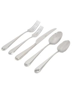 Gibson Elite Claudine 20 Piece Stainless Steel Flatware Set in Silver