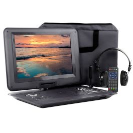 Trexonic 13.3 Inch Portable TV+DVD Player with Color TFT LED Screen and USB/HD/AV Inputs